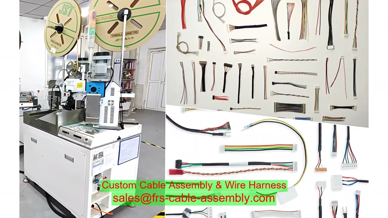 OEM Acetate Tape Robotics Automation Multimedia Battery Car Automotive Wire Assembly with RoHS