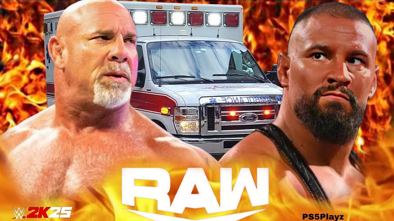 Gold Berg vs Bron Breakker Wwe Raw 09 Feb 2026 Ambulance WWE2k25 - PS5 4K Game Play