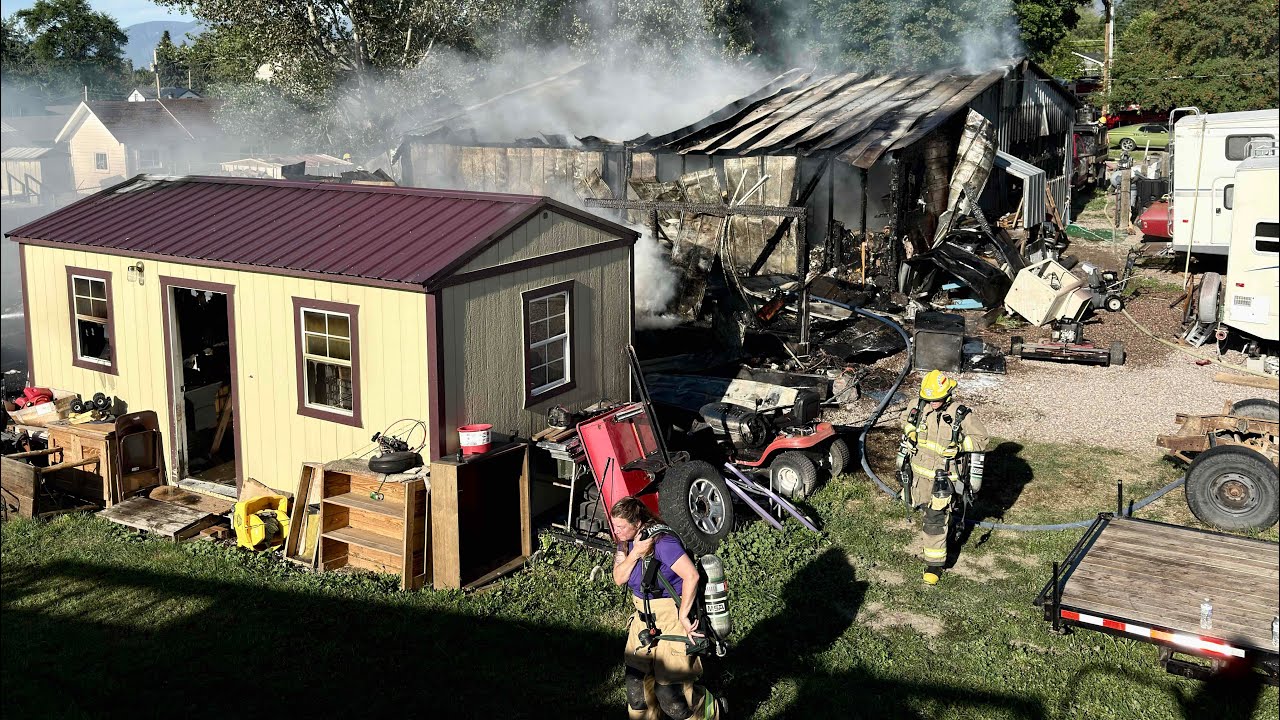 Garage Fire – From the Firehouse to the Frontline Polson, MT