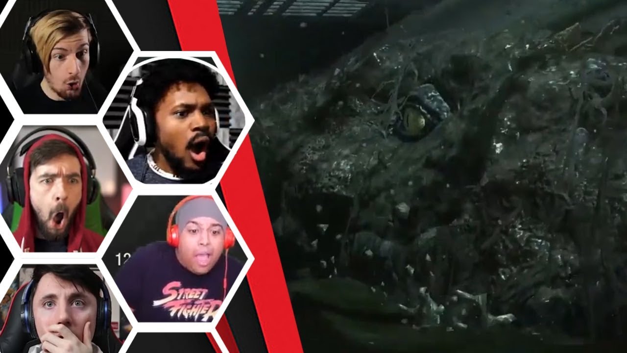 Let's Players Reaction To The Giant Infected Crocodile | Resident Evil 2: Remake