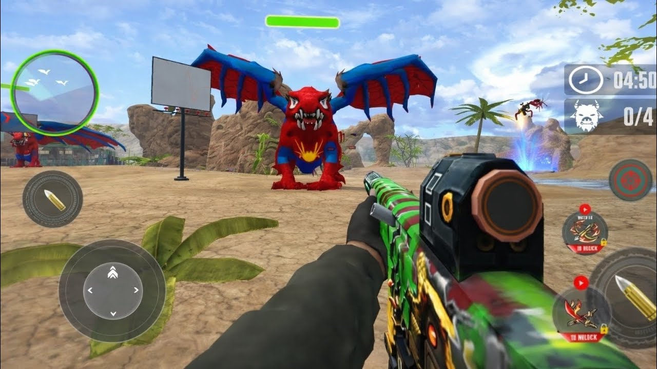 Dinosaur Hunt Shooting Game 🦖 | Dangerous Dragon Boss Fight | 2026 Gameplay