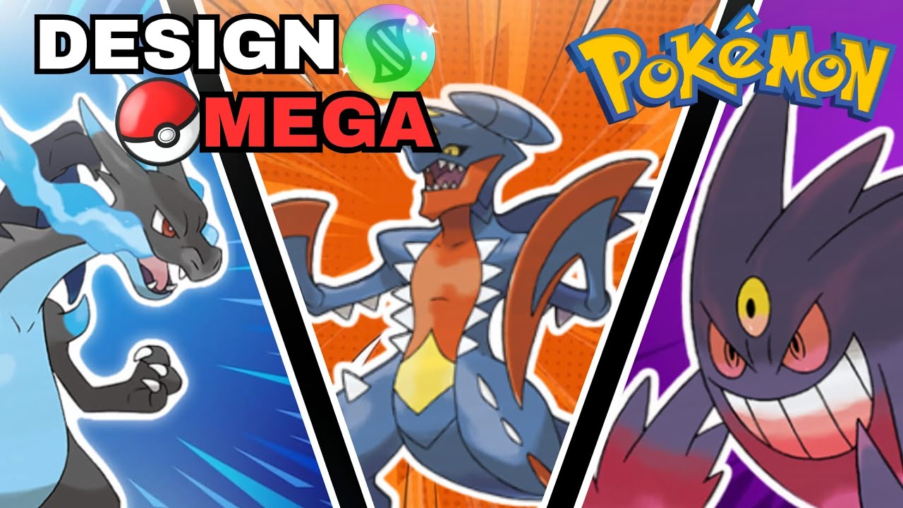 O DESIGN MEGA DE POKEMON - mega evolução (XY)