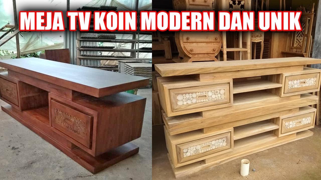 Meja TV Minimalis-BUfet TV Jati KOIN Murah
