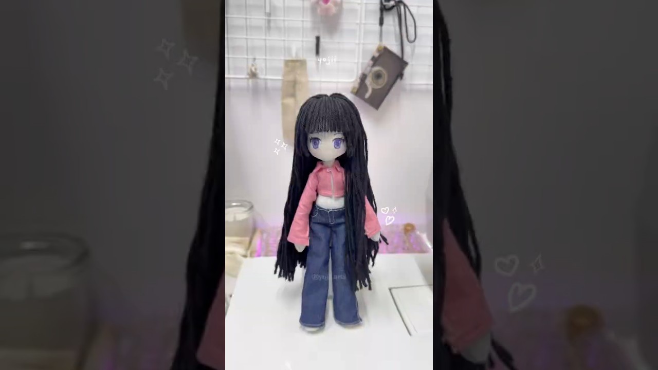 Making Art Doll #doll #diycrafts #handmade #ragdoll #animeart