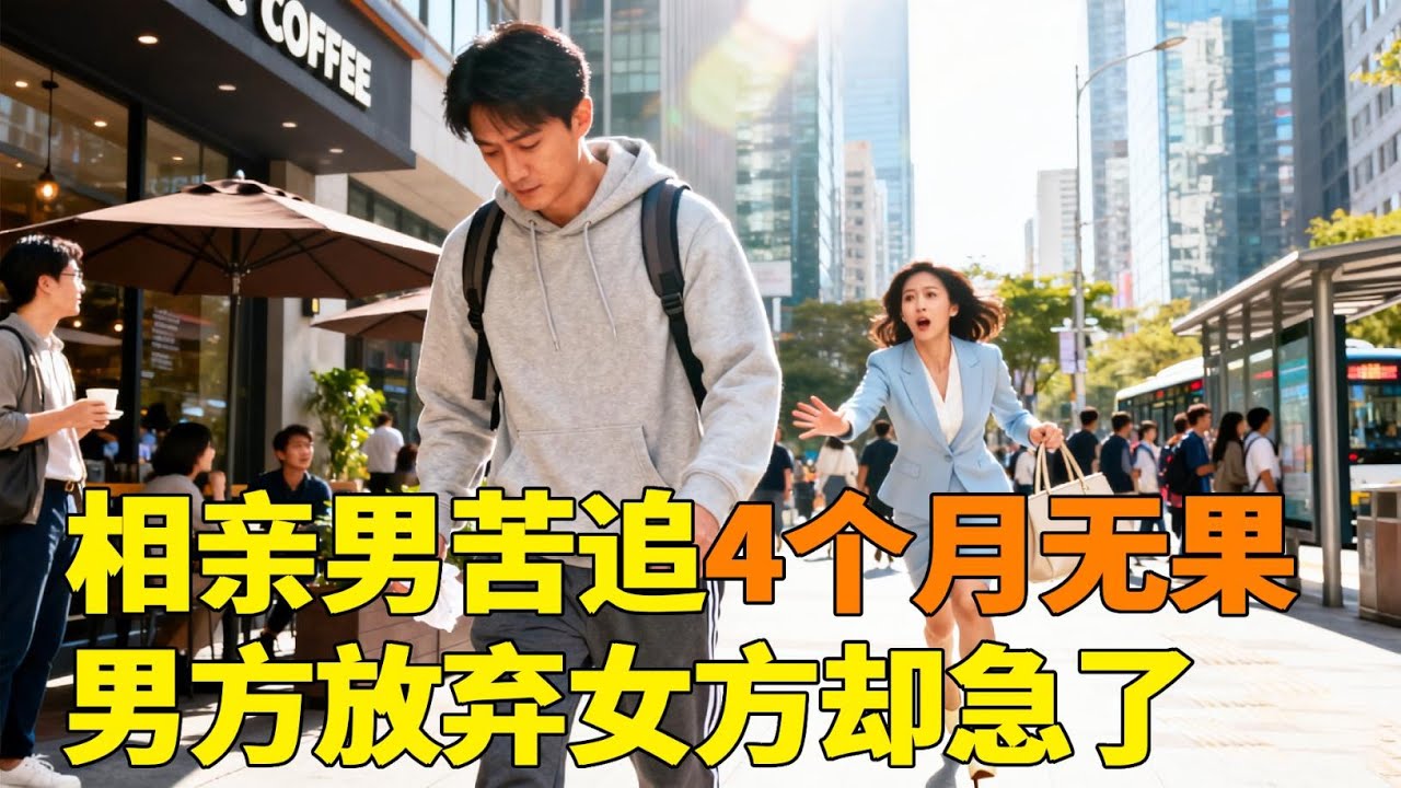 相亲男苦追4个月，女方就是说没感觉！男方绝望彻底放弃失联，女方直接就急了！
