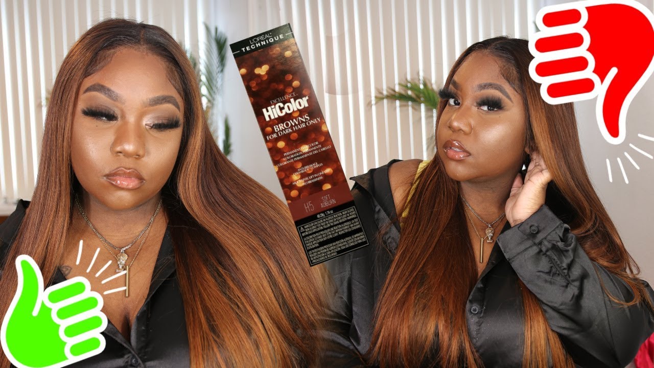 PERFECT BROWN HAIR || LOREAL HI-COLOR SOFT AUBURN || BEGINNER FRIENDLY || DONMILY BODYWAVE HAIR