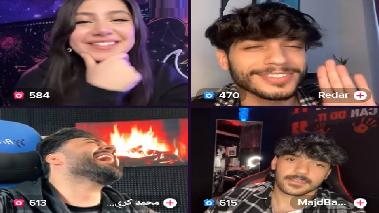 قمر الطائي و مجد بركات ❤️ 🎉 مع محمد كريم و ريدر رباعي الرباعي الاجمل 😮❤️ 2023/04/06 part 5