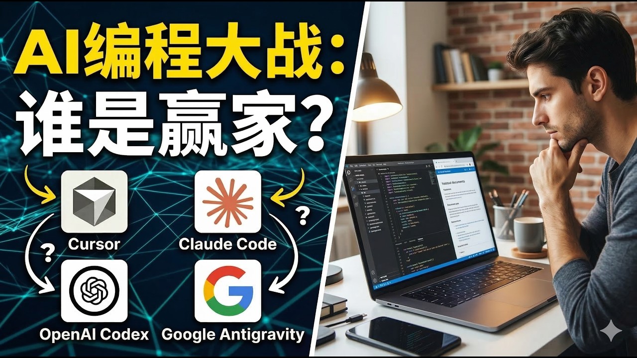 AI 编程大战，谁是赢家？ Cursor / Claude Code / Antigravity / OpenAI Codex