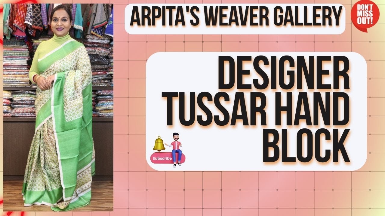 DESIGNER TUSSAR HAND BLOCK || Epi-467 || #ARPITASWEAVERGALLERY
