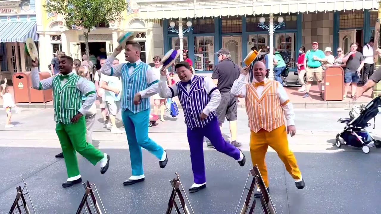 The DAPPER DANS Perform Muskrat Ramble | #waltdisneyworld
