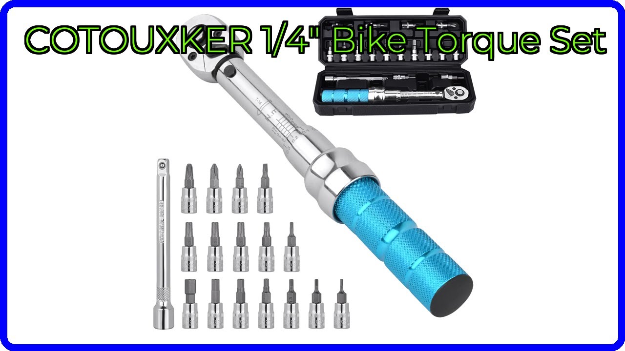 REVIEW (2025): COTOUXKER 1/4" Bike Torque Set. ESSENTIAL details.