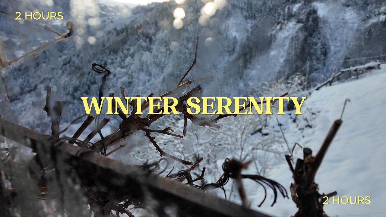 2 Hours of Winter Serenity | Relaxing Nature Sounds&Music for Deep Sleep.#winterrelaxation#4knature
