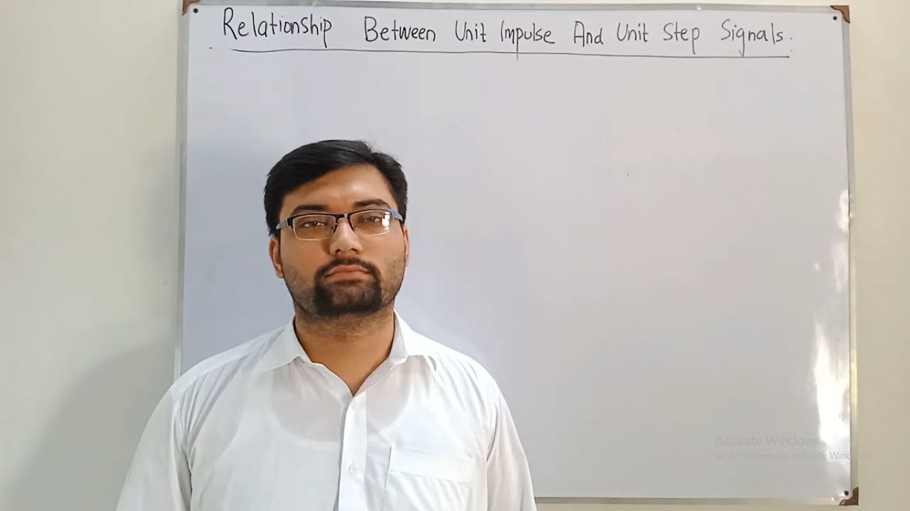 Relationship Between Unit Impulse and Unit Step Signals (Continuous time)