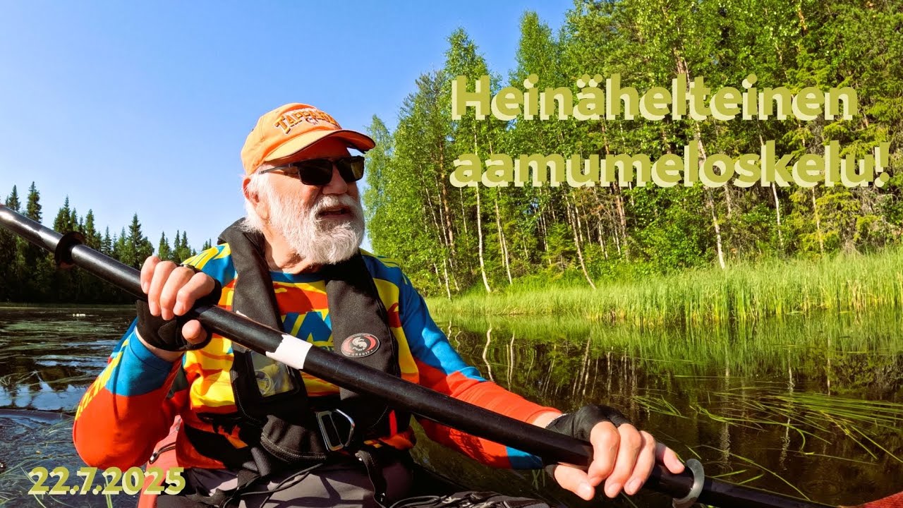 Heinähelteinen aamumeloskelu