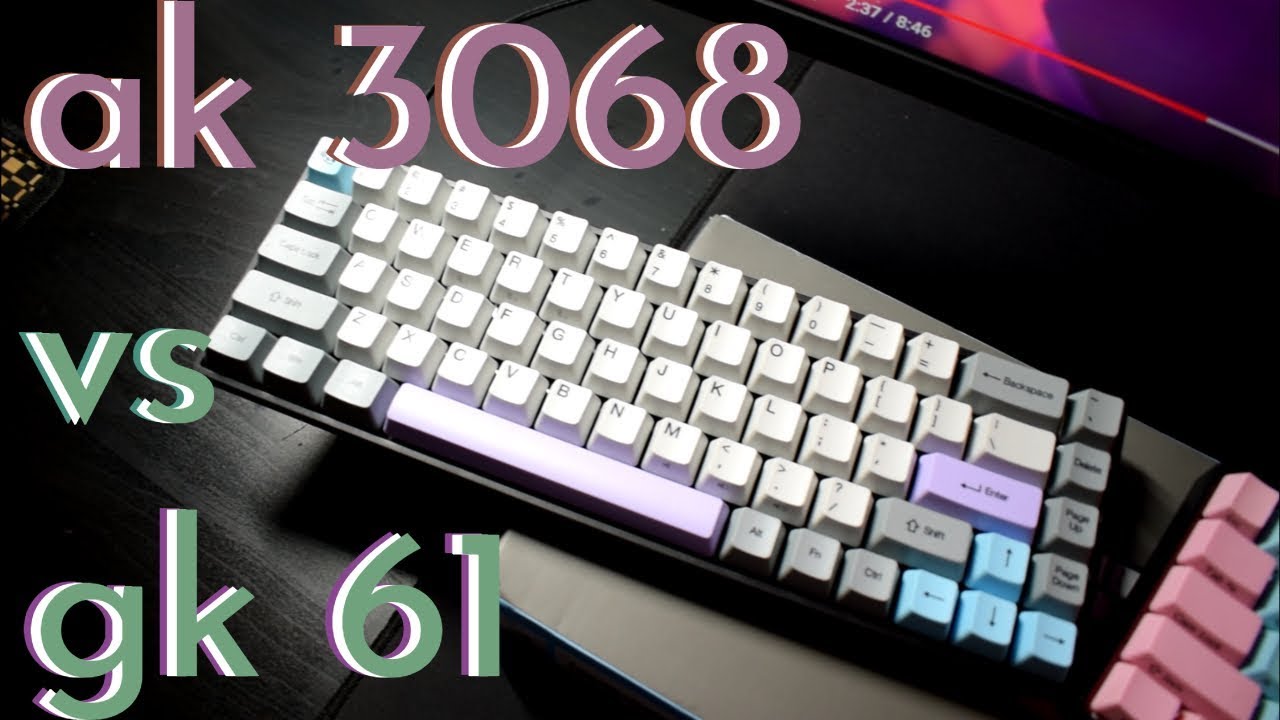 Akko 3068 vs GK61 - Unboxing and Typing Test