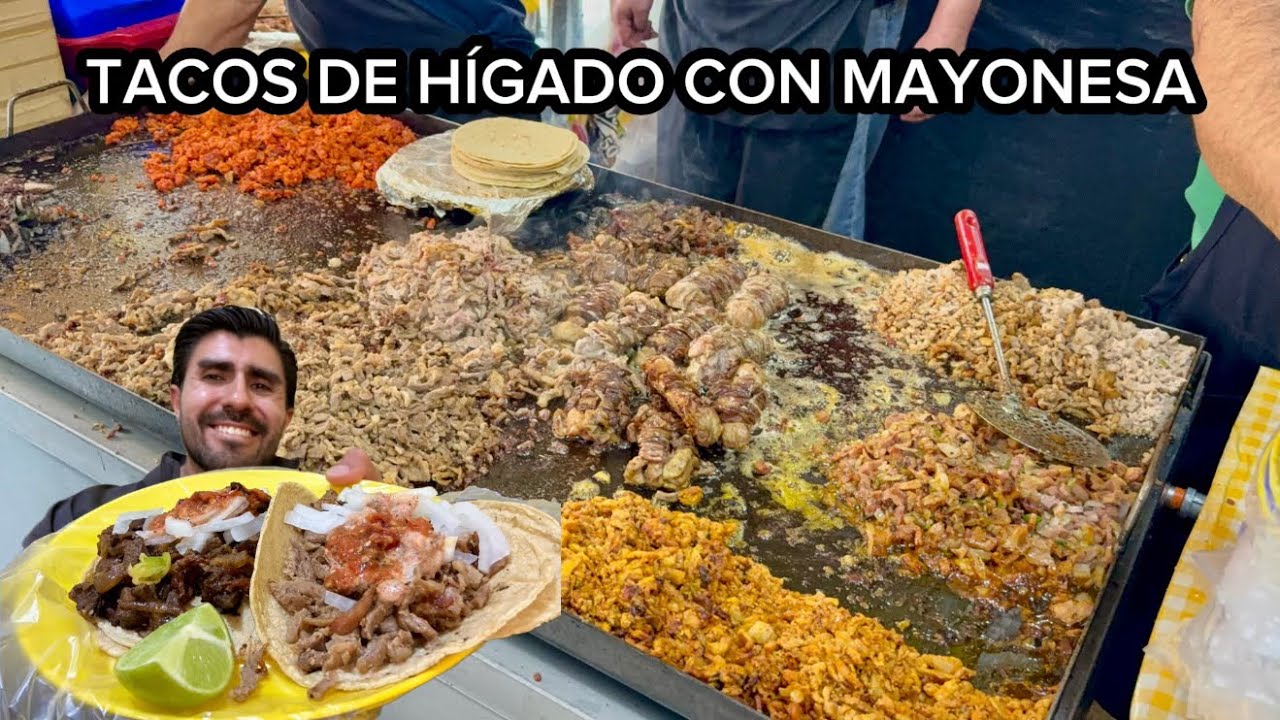 Tacos de H&iacute;gado deliciosos por Metro Portales, con salsa de MAYONESA