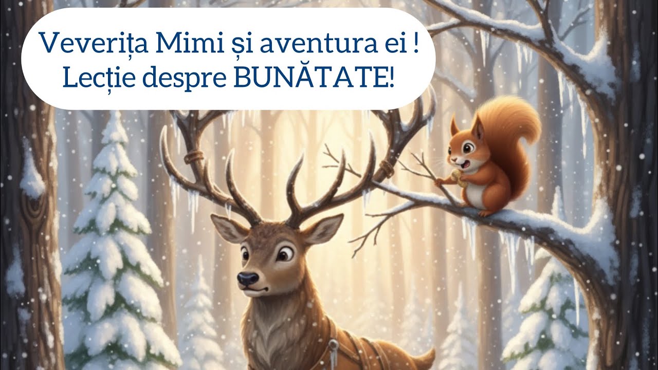 Poveste pentru copii! 🐿️ Veverița Mimi și aventurile ei din pădurea de gheață!