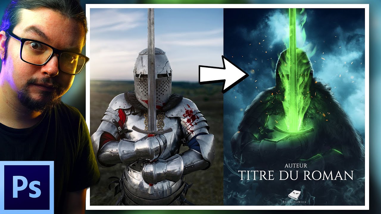 [TUTO] Créer sa couverture de ROMAN avec une image STOCK FOOTAGE (Photoshop)