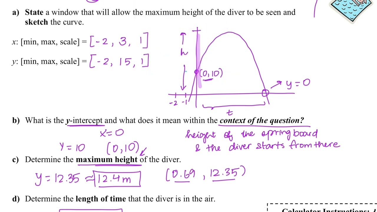 Math 20-1 Lesson 2: Investigating Quadratic Applications (Graphically)