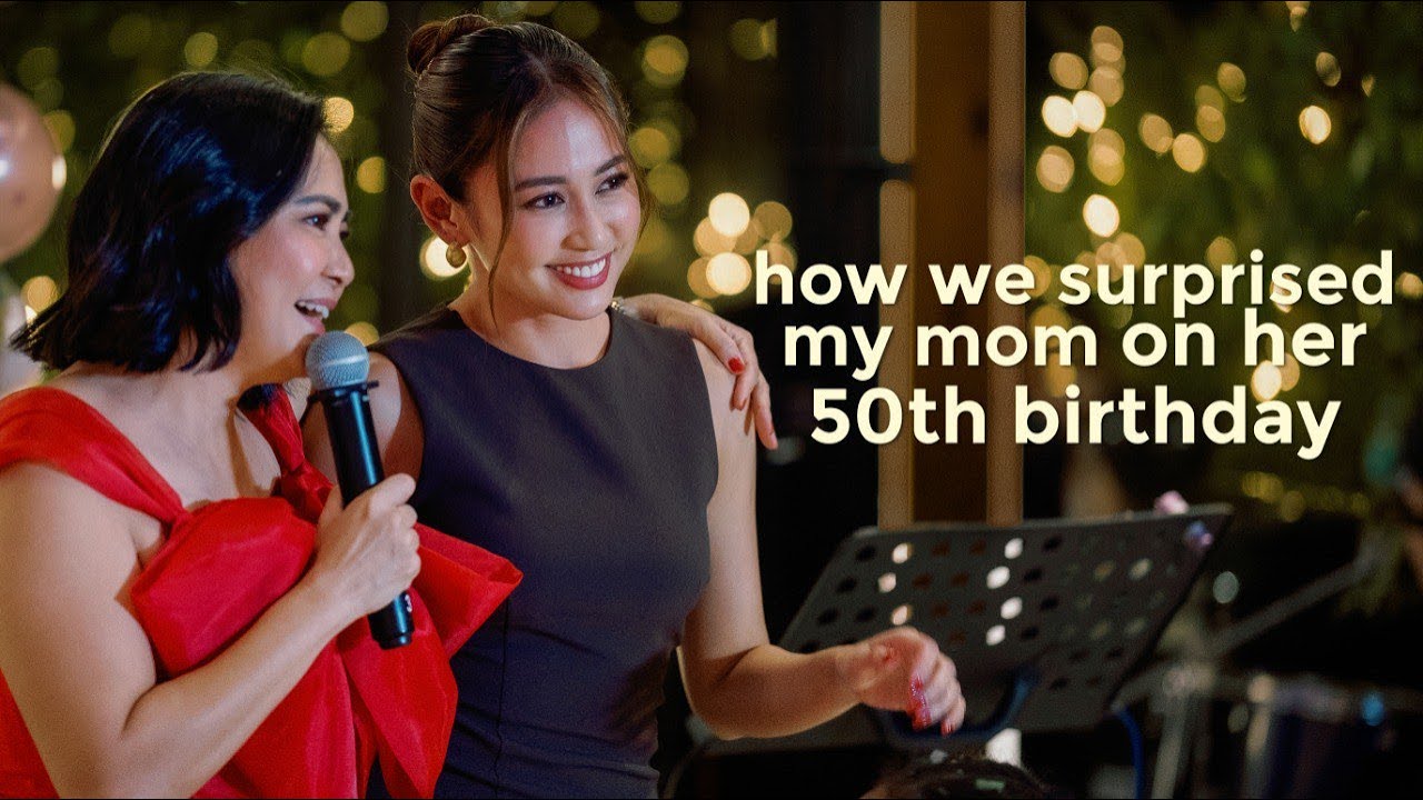 How we surprised Mom on her 50th Birthday Vlog | Elle Villanueva