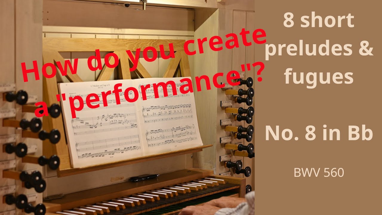 8 short preludes & fugues not by J.S. Bach, no  8 in Bb BWV 560