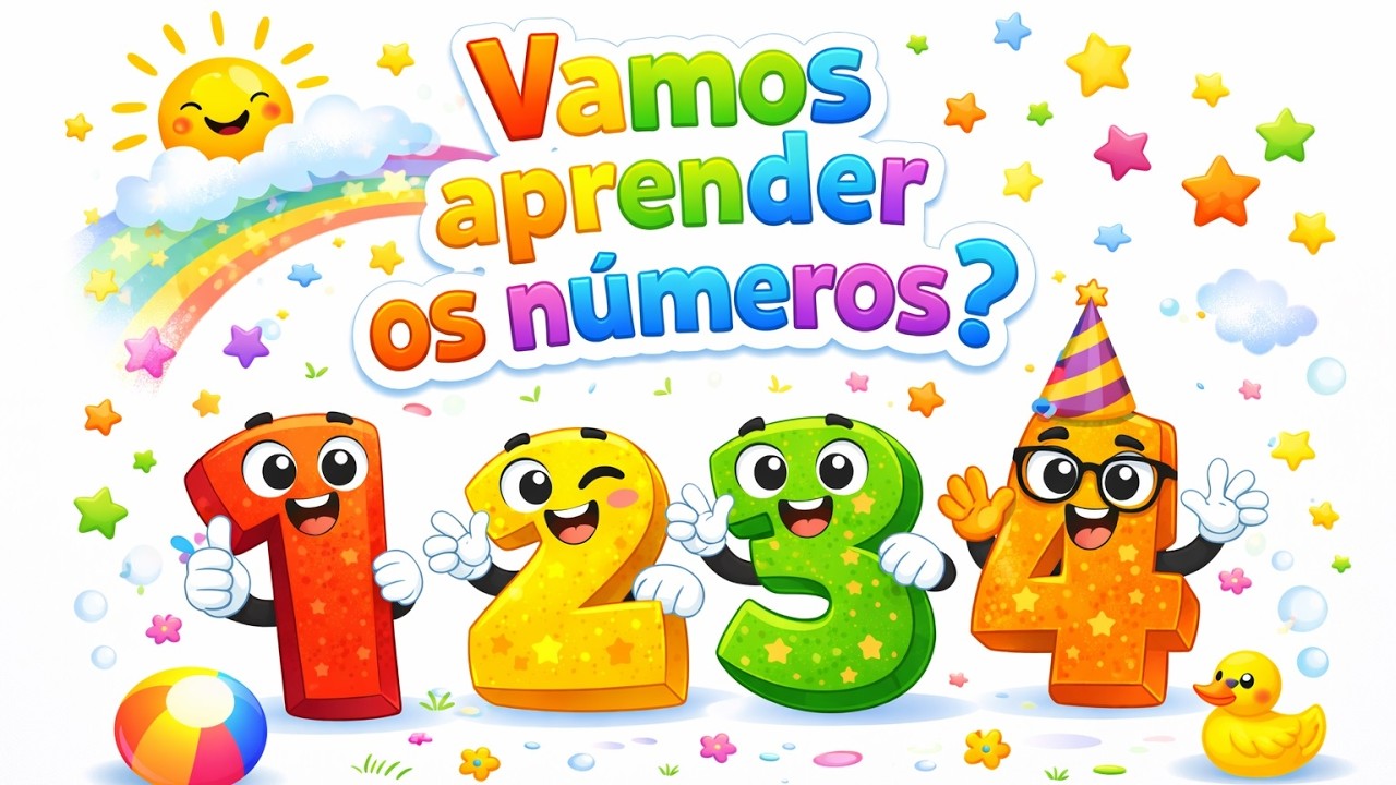Vamos Aprender os Números? 🔢 Aprender a Contar de 1 a 10 | Vídeo Infantil