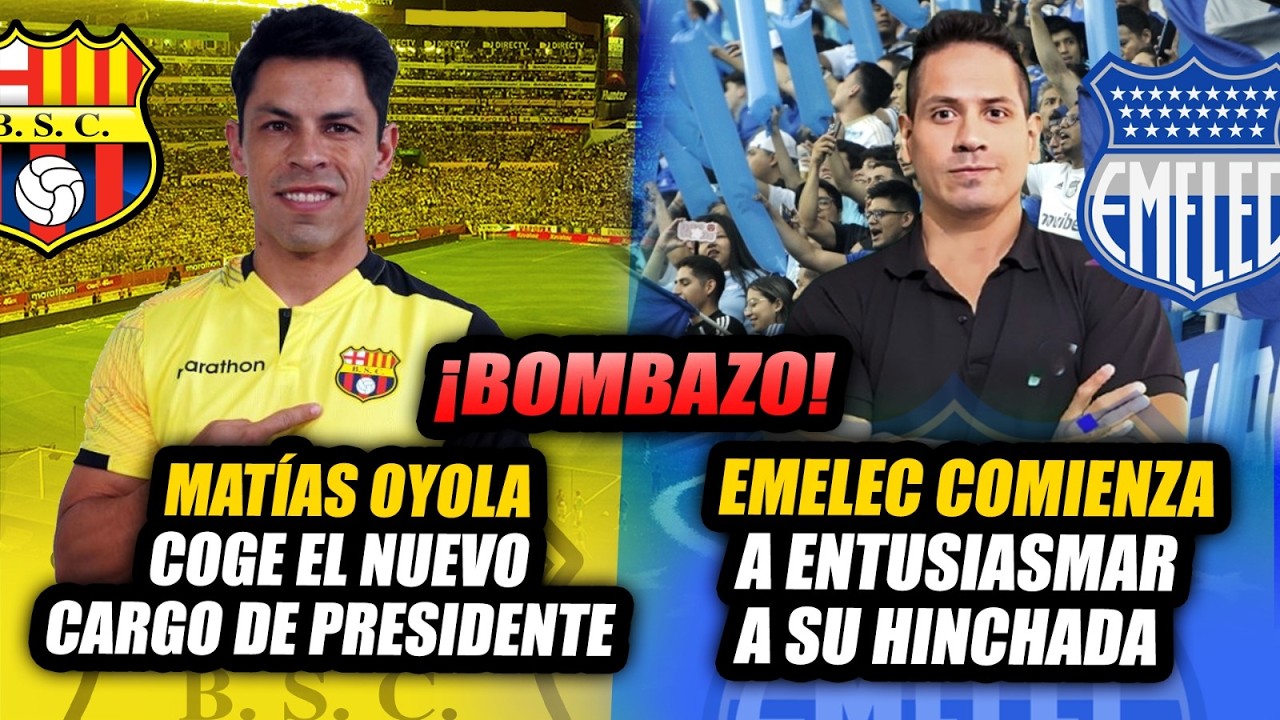 💣 “¡BOMBAZO! Matías Oyola coge el cargo de presidente”