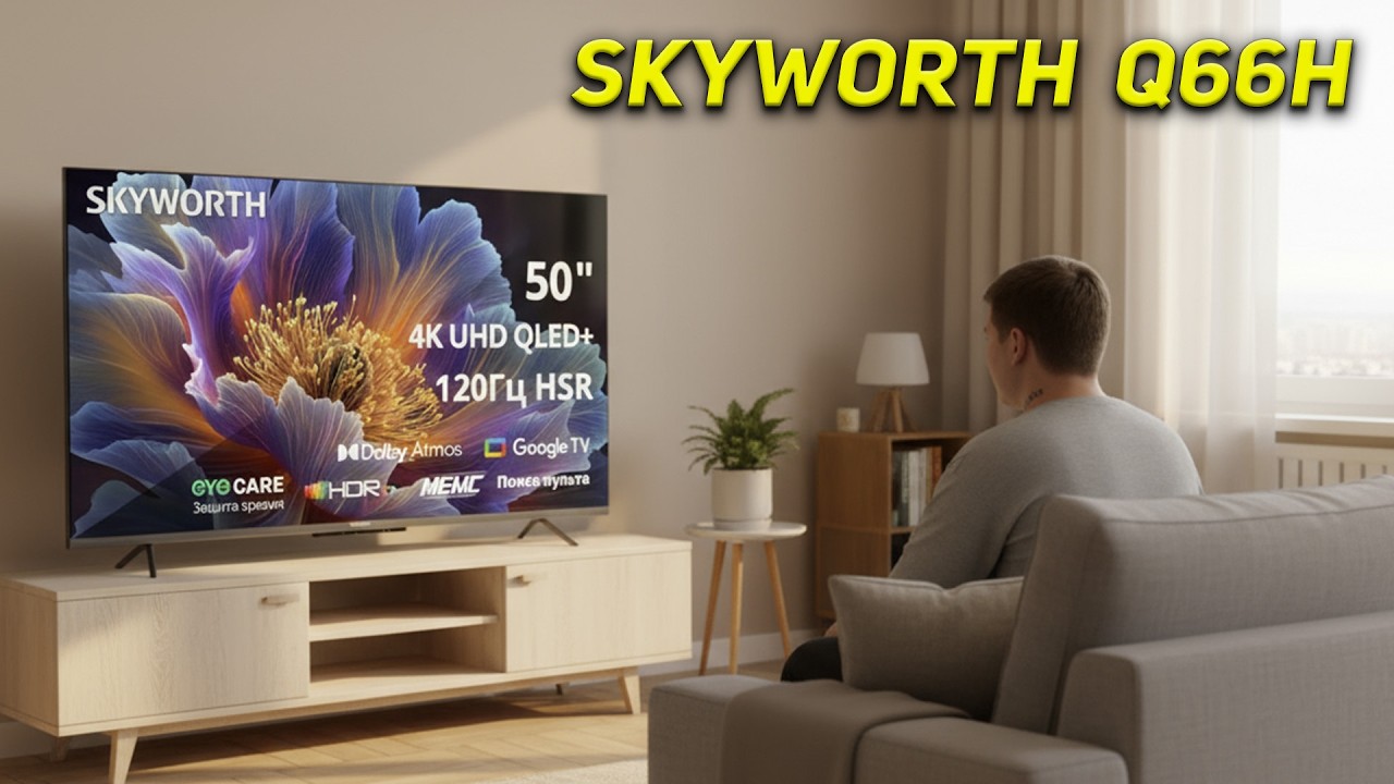 SKYWORTH Q66H &mdash; обзор QLED-телевизора на Google TV | Новинка 2025 года