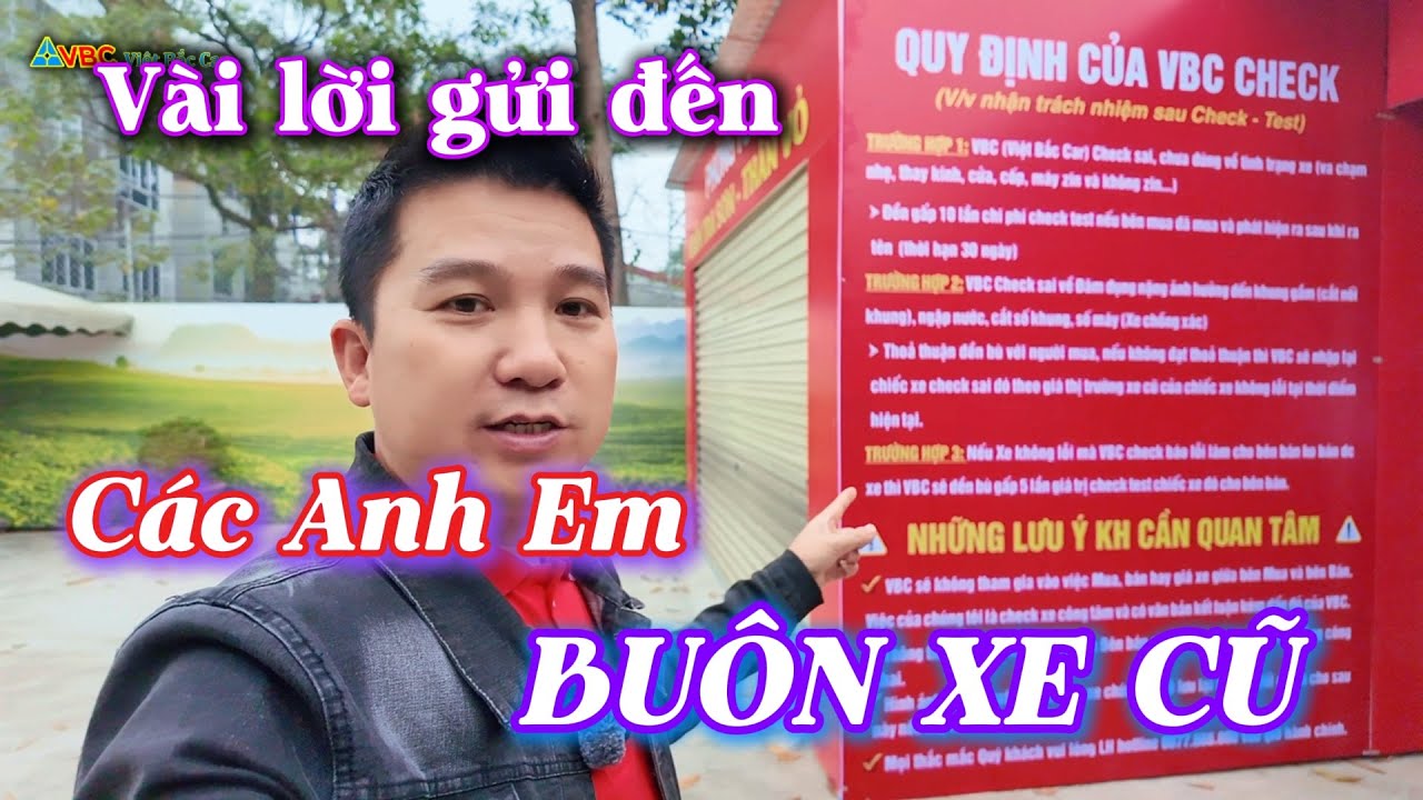Gửi AE buôn bán xe khi mang xe đến bên em Check xe.