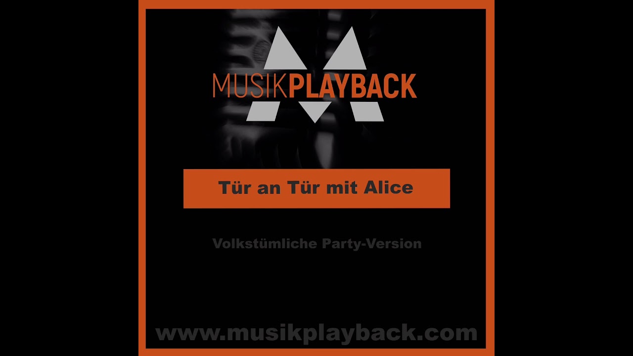T&uuml;r an T&uuml;r mit Alice - Karaoke Halbplayback  #musik #halbplayback #harmonika #karaoke #akkordeon