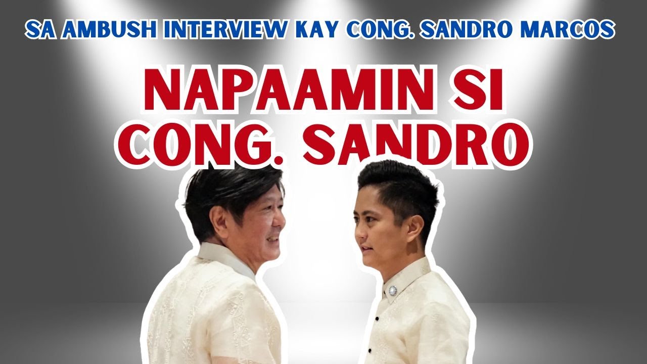 CONG. SANDRO, NAPAAMIN NA SA ISANG AM BU$H INTERVIEW