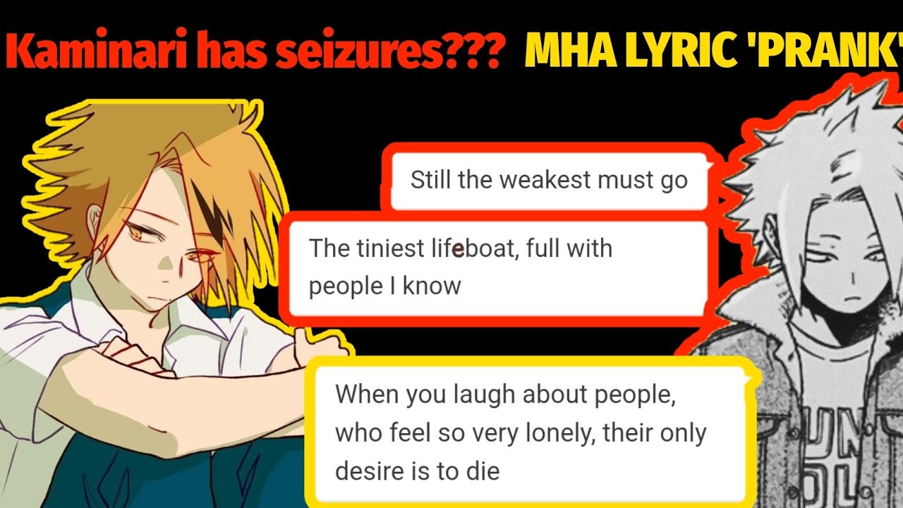 Lifeboat + That Joke isn't Funny Anymore - MHA lyric 'prank'