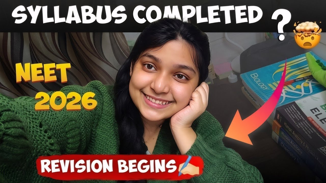 NEET 2026 Revision Begins 💥💪🏻| STUDY VLOG 📖 | Smile With Shaina 