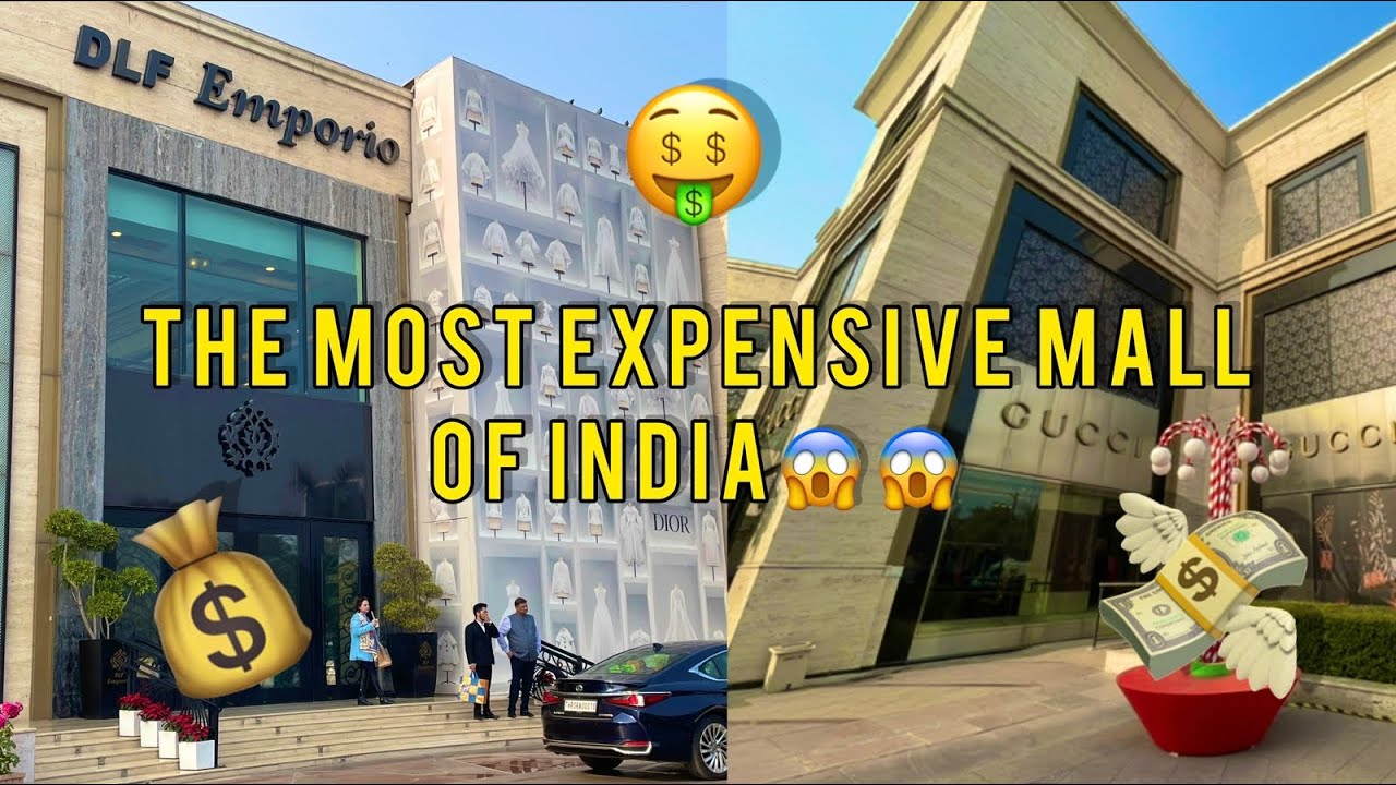 DLF EMPORIO MALL NEW DELHI - MOST EXPENSIVE MALL OF INDIA | WALKING TOUR IN 4K | Gucci, Armani Shops