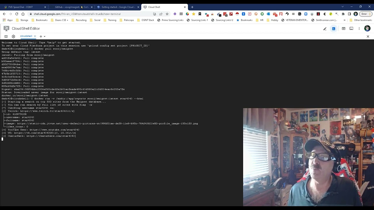Maigret username search OSINT
