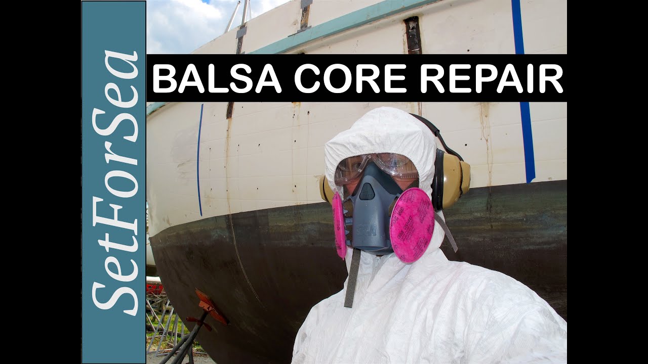 Balsa Core Hull Repair on Idle Queen