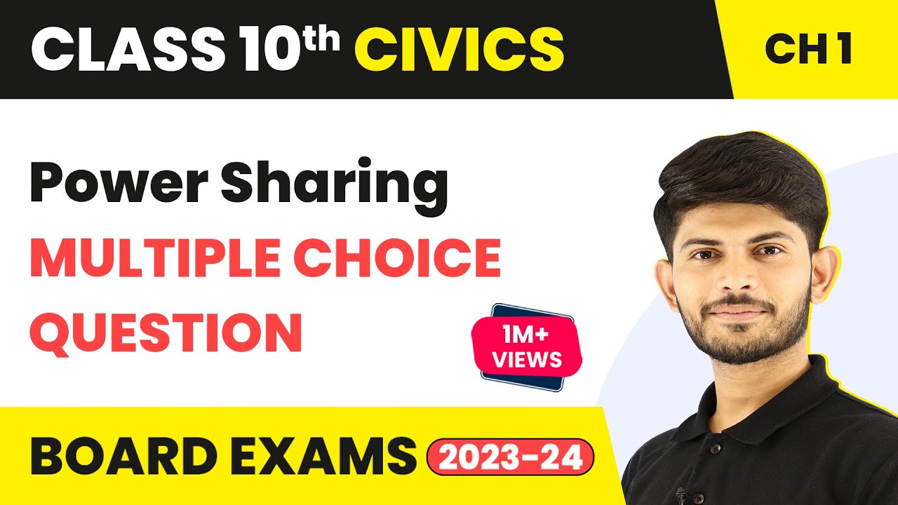 Class 10 Civics MCQ | Power Sharing Class 10 MCQ | Social Science Class 10 MCQ 2023-24