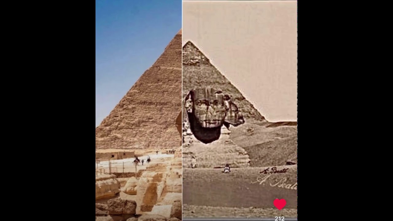 Before and After - Great Sphinx of Giza