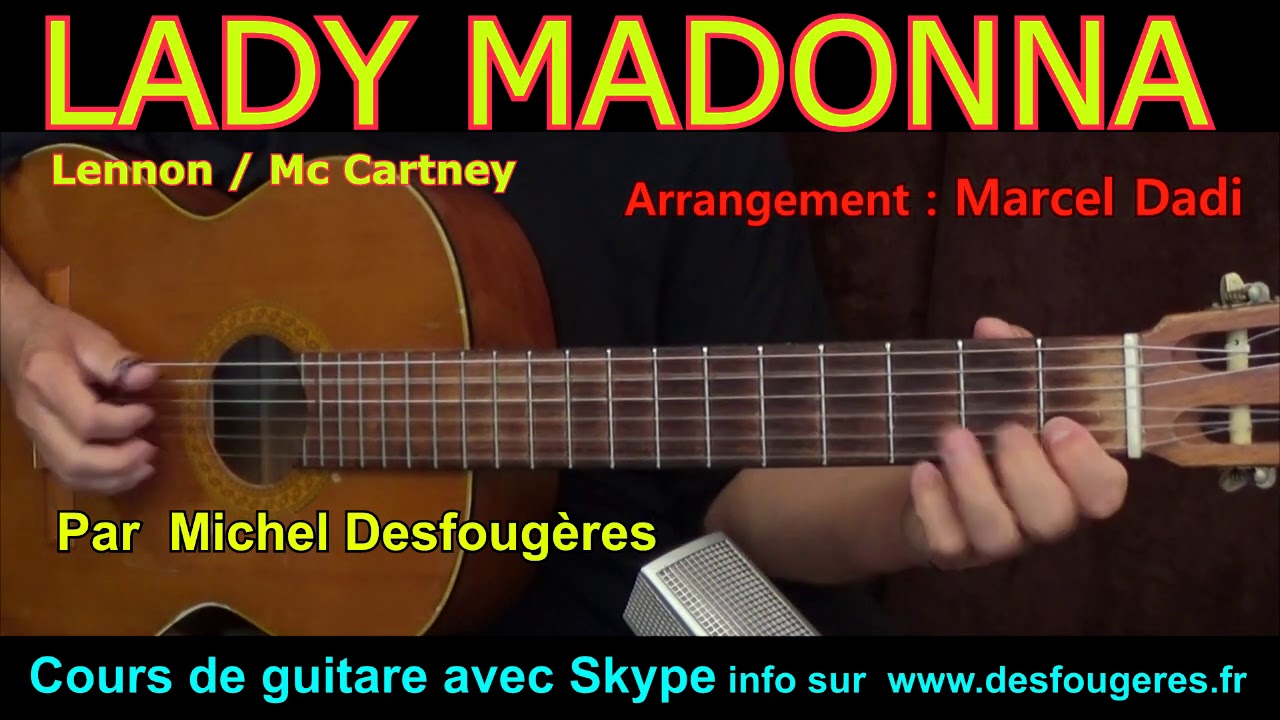 Lady Madonna - Démo PICKING pour mes élèves (et pour les autres ;o)