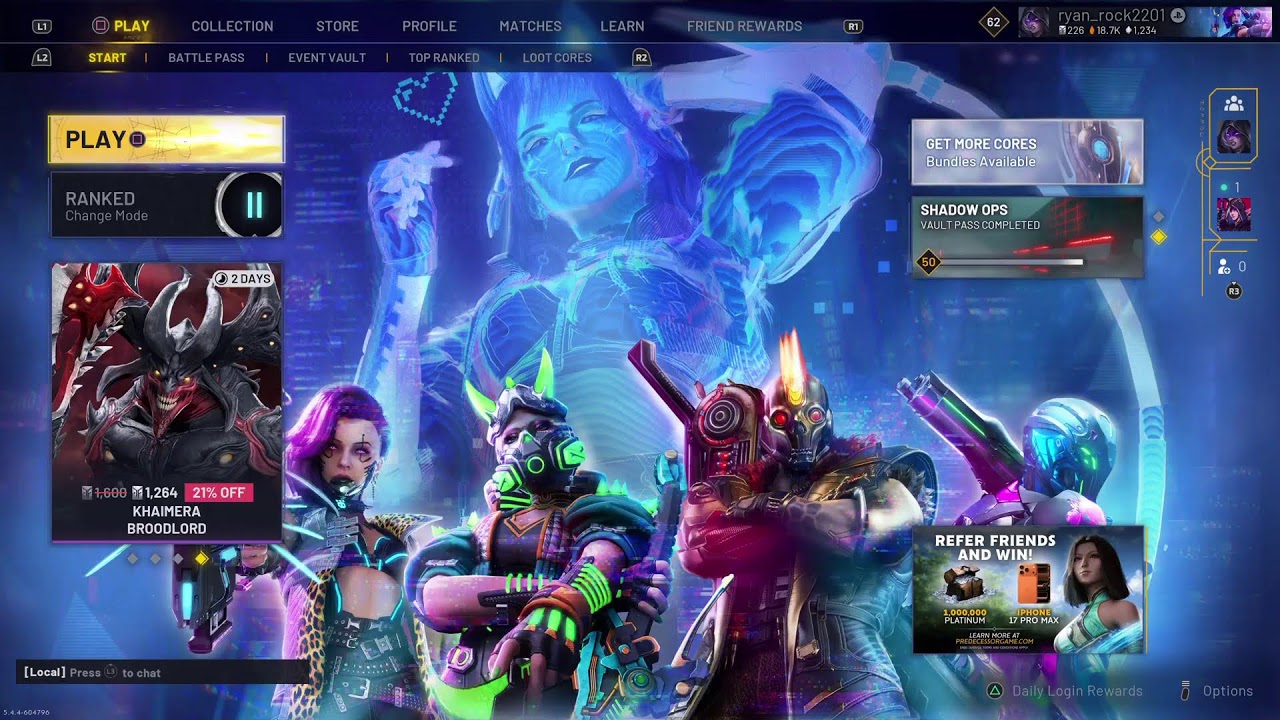 Predecessor Neon Renegades Ranked Gameplay