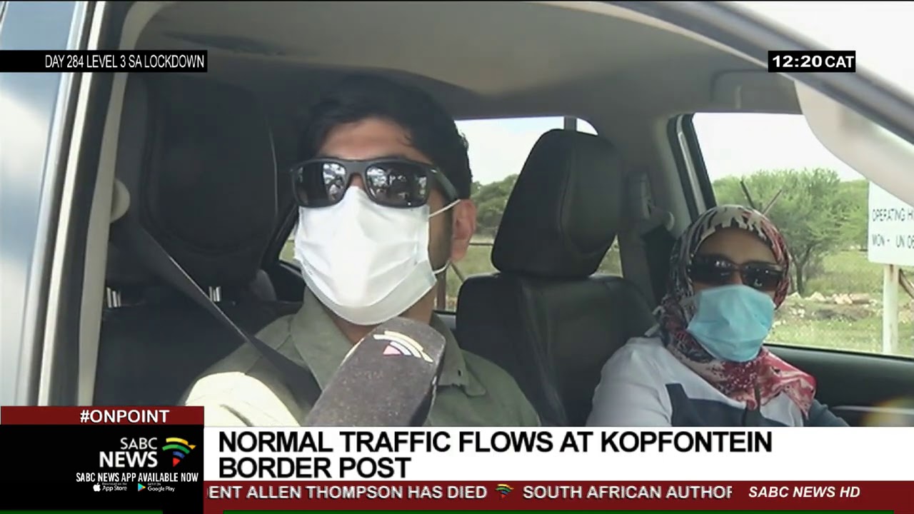 Normal traffic flows at Kopfontein Border Post