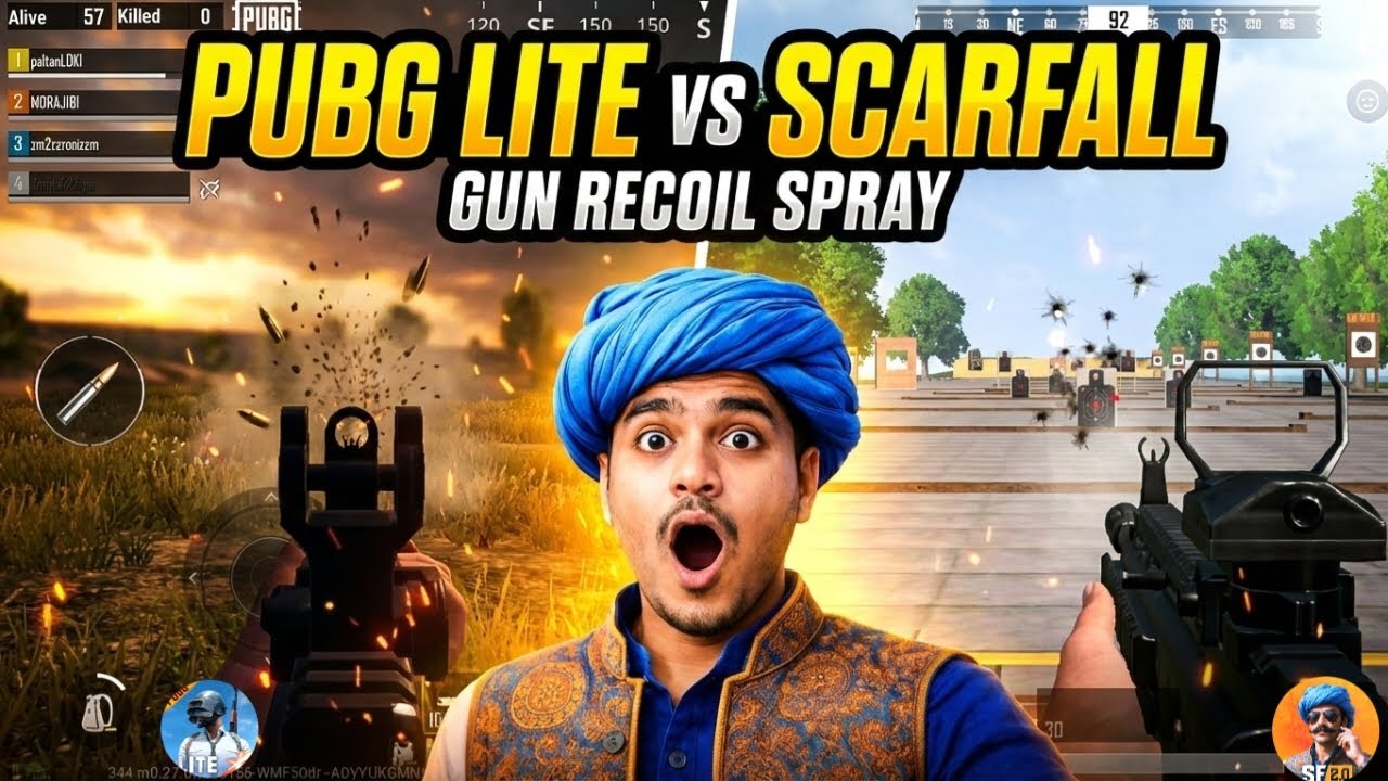PUBG Lite Jaisa Feel? 😱 | ScarFall 2.0 Gun Recoil Test