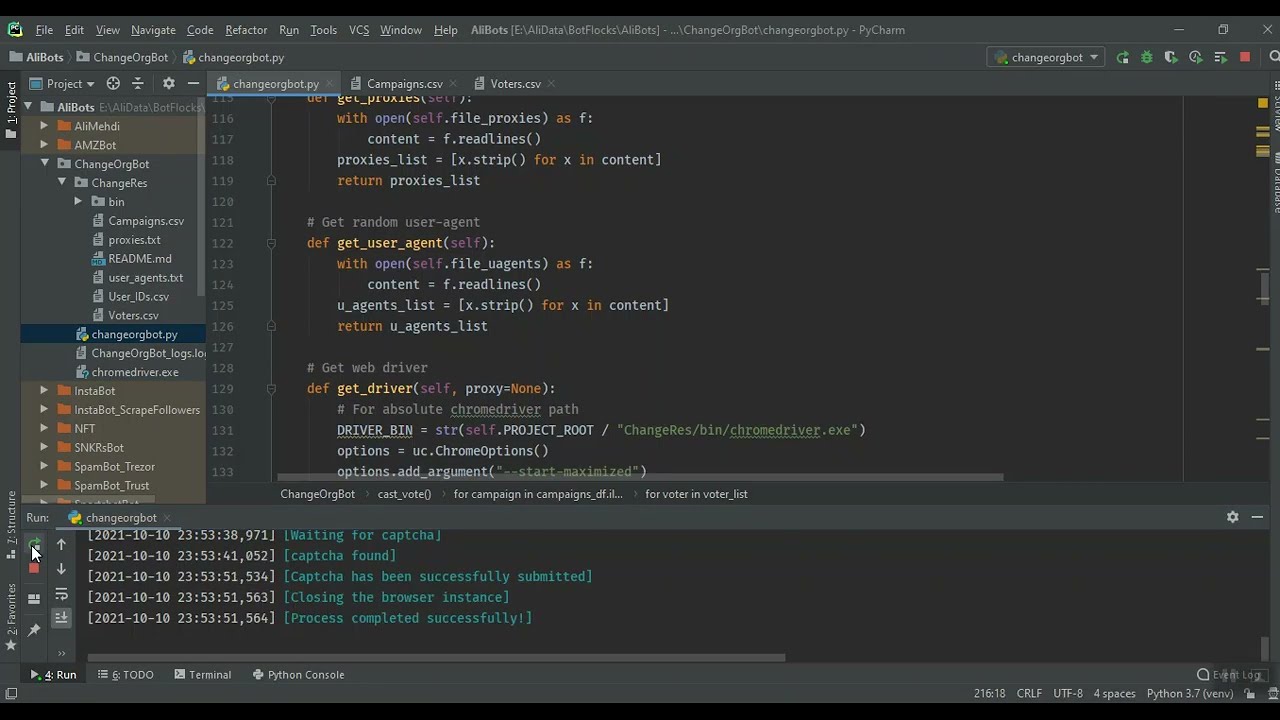Voting Bot to Increase Vote Count Safely | Demo | Python Selenium | Freelancing