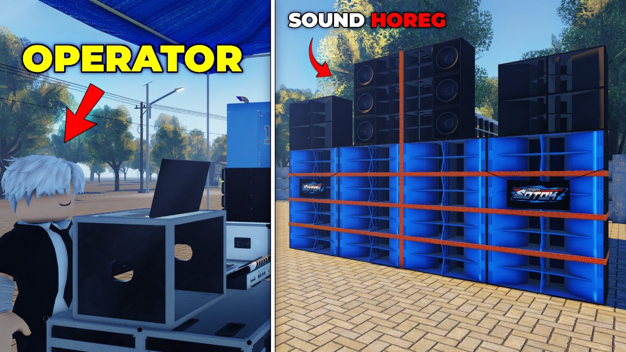 Keren Maksimal 💯 Aku Buat Sound Horeg Yang Lagi Viral !!! Dan Jadi Operator Nya 🤩🤩 - Roblox
