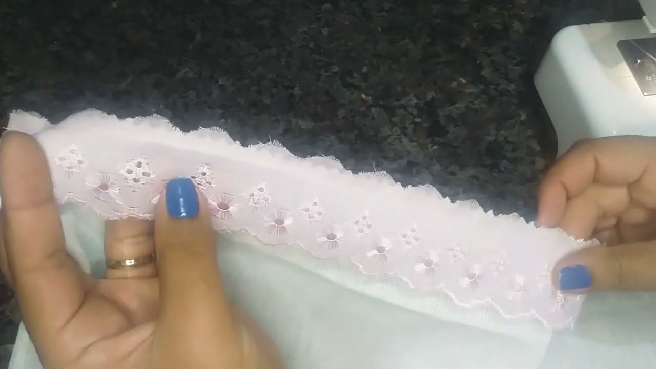 Como colocar Bordado Inglês na fralda/muito fácil #artesanato#diy