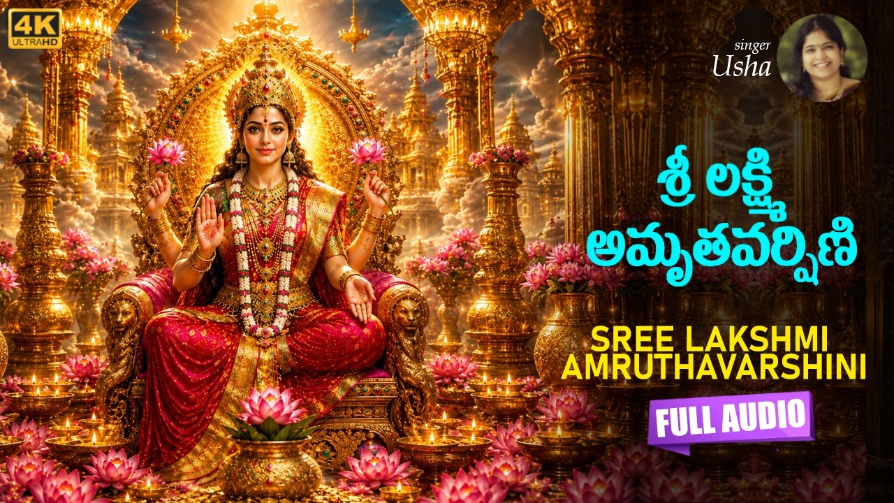 లక్ష్మీదేవి అమృతవర్షిణి | Lakshmi Devi Amruthavarshini | Devotional Songs | Usha