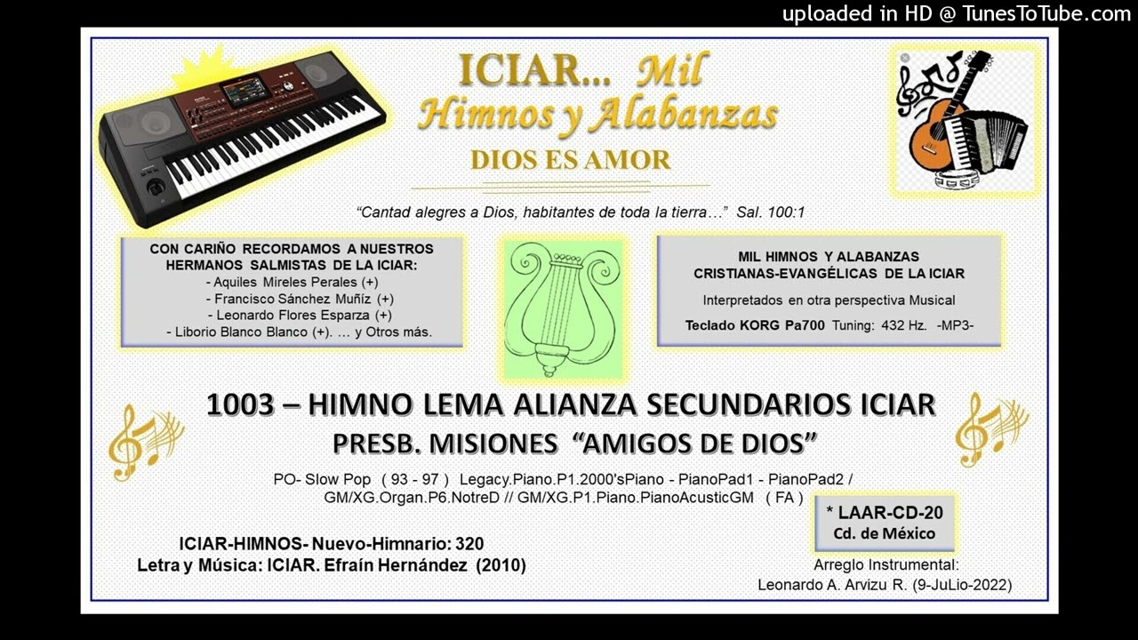 1003 - PRESB. MISIONES ALi. SECUNDARIOS HIMNO LEMA  
