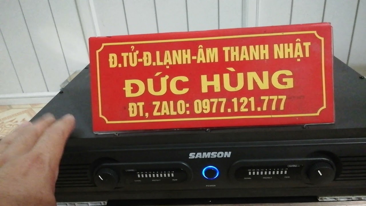 Kiểm âm phòng thu, đẩy Samson Servo 200 công suất 330w đẳng cấp thương hiệu Mỹ. Lh: 0977121777