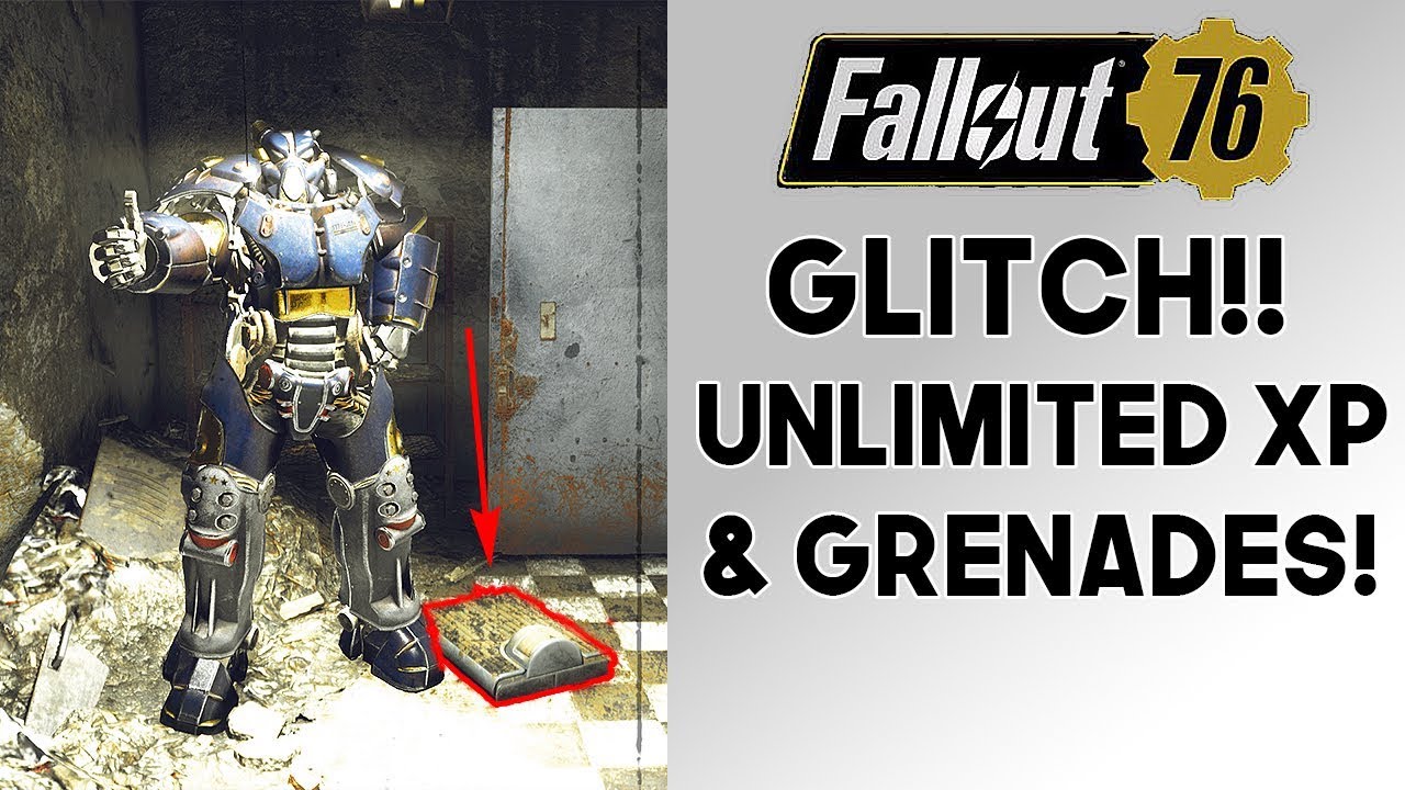 Fallout 76 GLITCH!! UNLIMITED XP & GRENADES!! Partially AFK Farm!! (1.0.1.14)