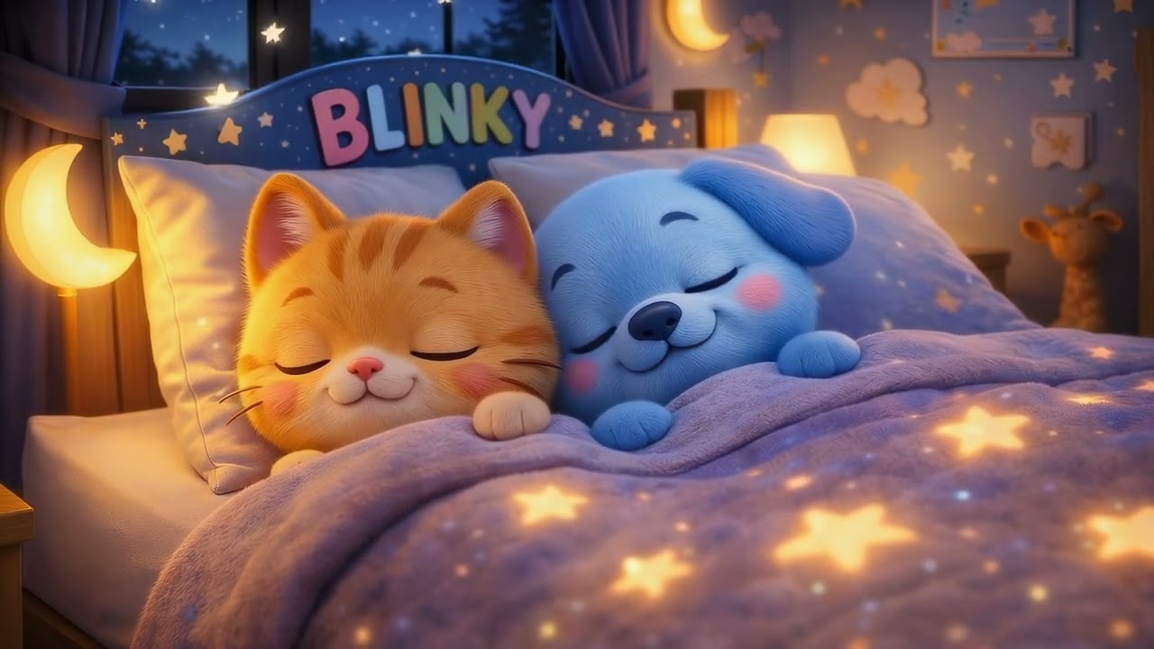 Blinky’s Peaceful Night 🌙 | 7 Hours of Cozy Sleep Music for Kids & Toddlers